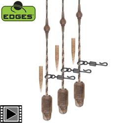 Kit Montage Fox Edges Camo Heli-Clip Submerge (par 3) 30lbs