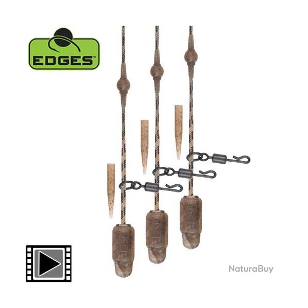 Kit Montage Fox Edges Camo Heli-Clip Submerge (par 3) 30lbs