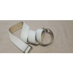 Bretelle buffle blanc pour Lebel,  Mousqueton