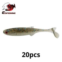 Leurre souple Nouveaut&eacute; 75mm 2.5g 20pcs P&ecirc;che  Eau Douce Ou En Mer Coloris Naturelle2