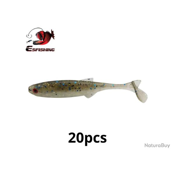 Leurre souple Nouveaut� 75mm 2.5g 20pcs P�che  Eau Douce Ou En Mer Coloris Naturelle2