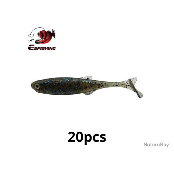 Leurre souple Nouveaut� 75mm 2.5g 20pcs P�che  Eau Douce Ou En Mer Coloris Naturelle3