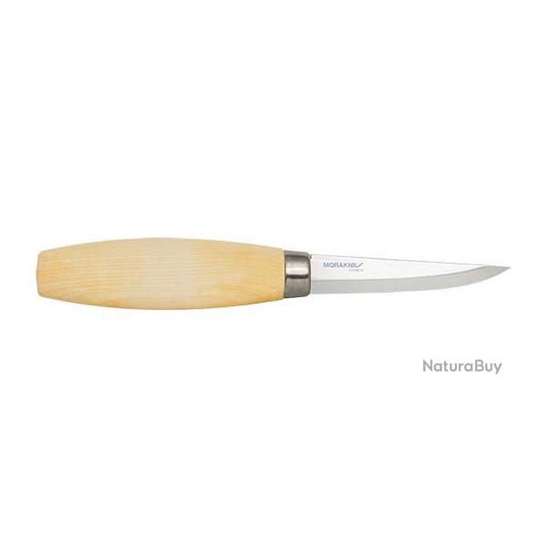 Couteau � Bois Morakniv Carving droit 106 acier carbone