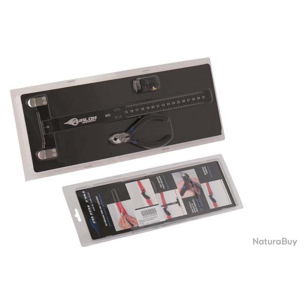 Kit accessoires de r�glage Avalon pinces, repose-fl�che, 2 encoches et �querre d'arc Noir