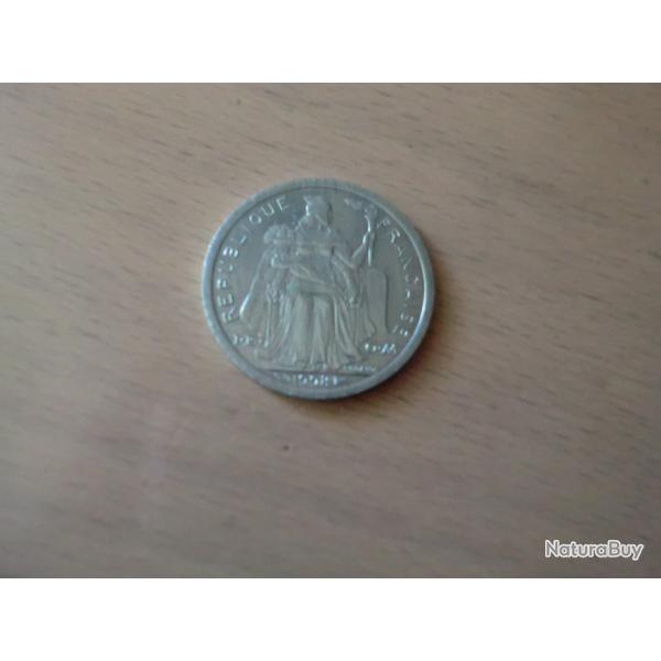 monnaie 1F polyn�sie fran�aise   1998  alu