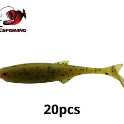 Leurre souple Nouveaut&eacute; 75mm 2.5g 20pcs P&ecirc;che  Eau Douce Ou En Mer Coloris Naturelle 4