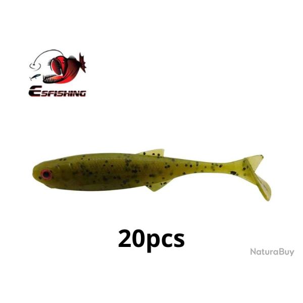 Leurre souple Nouveaut� 75mm 2.5g 20pcs P�che  Eau Douce Ou En Mer Coloris Naturelle 4
