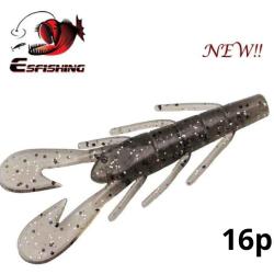 Leurre Souple Style Ecrevisse 85mm 6.2g 16pcs Pour La P&ecirc;che En Eau Douce Coloris Naturelle 1