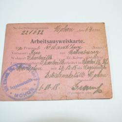 Ancien document Militaire France WW1 Document Soldat 1914/1918 Ardennes MOHON ARBEI  (17C)