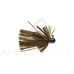 Micro rubber jig KEITECH Guard spin jig 2.6g 105 Dark green pumpkin