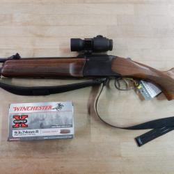 CARABINE EXPRESS BAIKAL MP 94 CAL 9.3X74R + AIMPOINT COMP C3 2MOA + 20 BALLES OCCASION BON ETAT