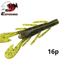 Leurre Souple Style Ecrevisse 85mm 6.2g 16pcs Pour La P&ecirc;che En Eau Douce Coloris Naturelle 6