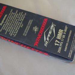 Cartouches Winchester 17 HMR