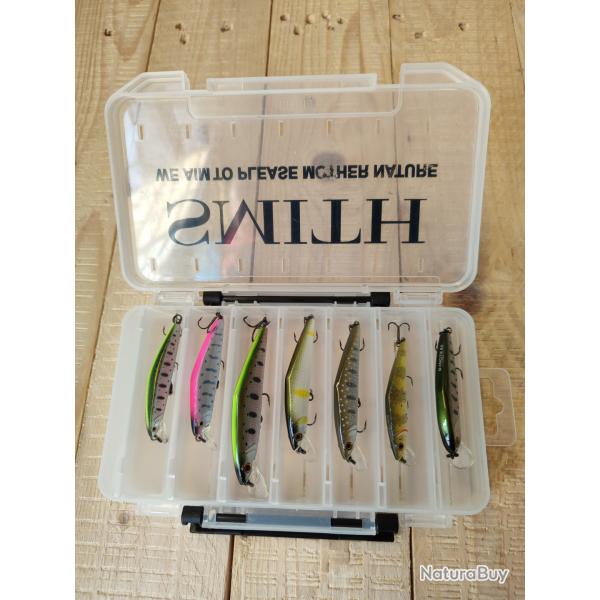 Boite SMITH moyenne + 7 leurres SMITH