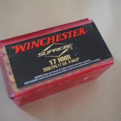 Cartouches Winchester 17 HMR boite de 50