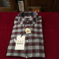 CHEMISE BARBOUR ALDERTON GREY TAILLE M
