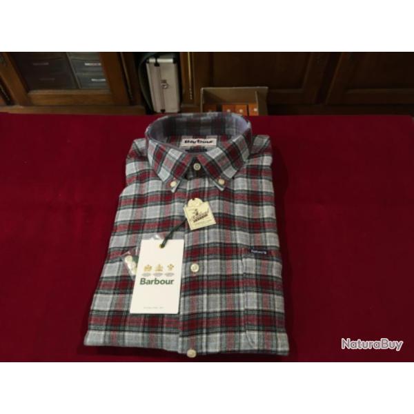 CHEMISE BARBOUR ALDERTON GREY TAILLE M
