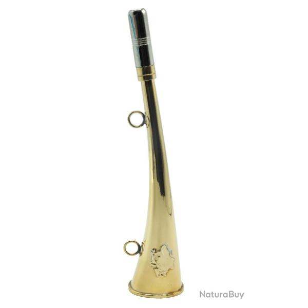 Corne D'appel Laiton D�cor Sanglier 25 cm