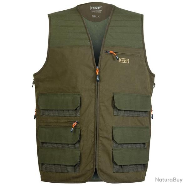 Gilet Sans Manche Homme Hart Avant-V - Kaki