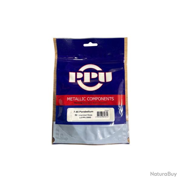 Douilles PPU 7,65 parabellum  x50