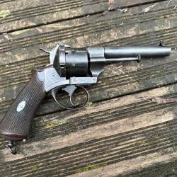 REVOLVER A BROCHE LEFAUCHEUX MODELE 1862 A TRIPLE ACTION
