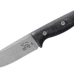 White River Ursus 45 - Couteau Bushcraft en Magnacut, Micarta Noir