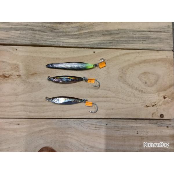 Lots de 3 jigs de 60 g