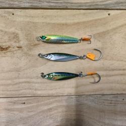 Lots de 3 jigs de 60 grammes