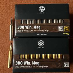 LOT 63 cartouches RWS 300 WIN MAG ST