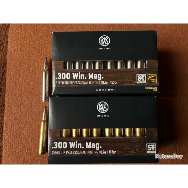 LOT 63 cartouches RWS 300 WIN MAG ST