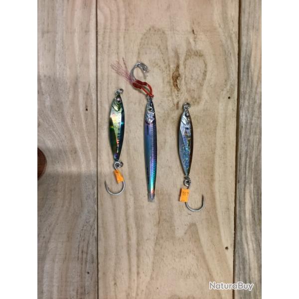 Lots de 3 jigs de 60 gramme