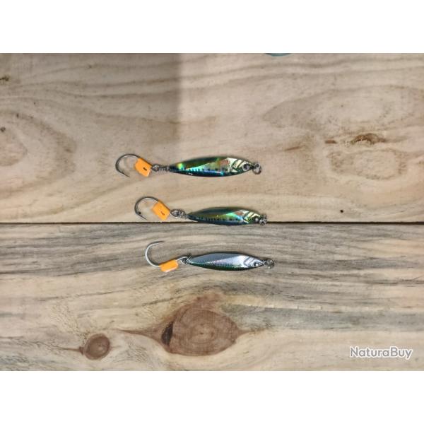 Lots de 3 jigs de 60 gr