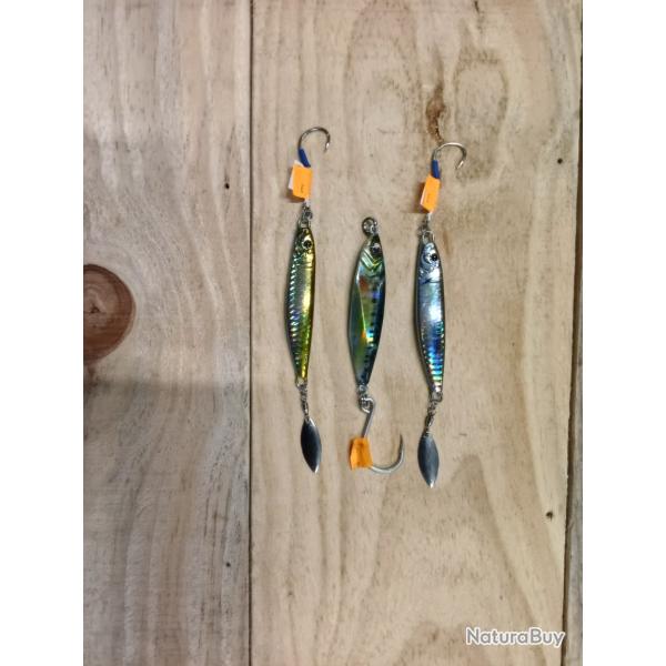 Lots de 3 jigs  60 grammes