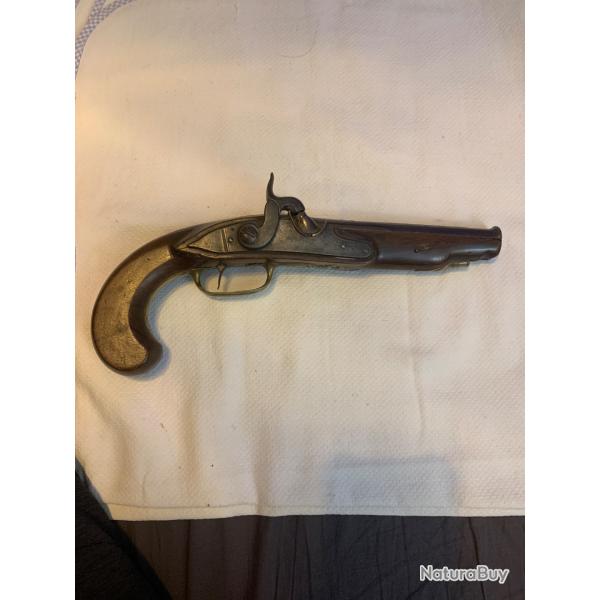 Ancien pistolet � silex Lenotre