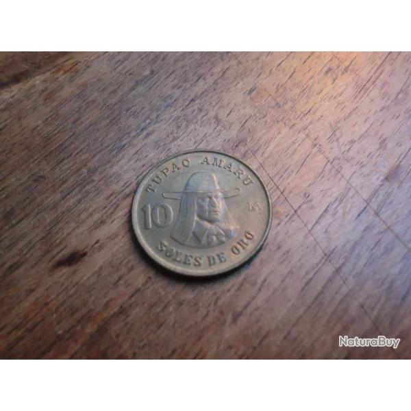 monnaie p�rou  10 soles   1978