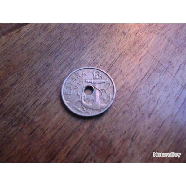 monnaie espagne 50 centimos   1949