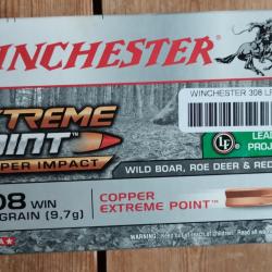 .308 marque Winchester 150gr extreme point boite 20