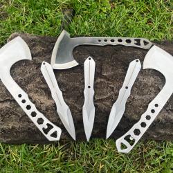 Set de lancer - couteaux & hachettes acier 440