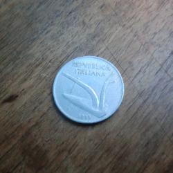 monnaie r&eacute;publique italie 10 lire  1955 alu