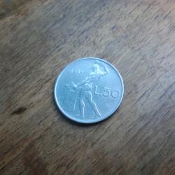 monnaie r&eacute;publique italie 50  lire  1954