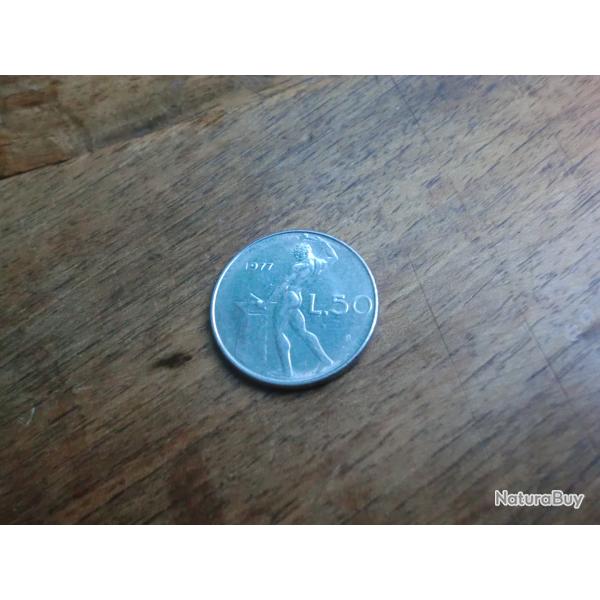 monnaie r�publique italie 50  lire  1977