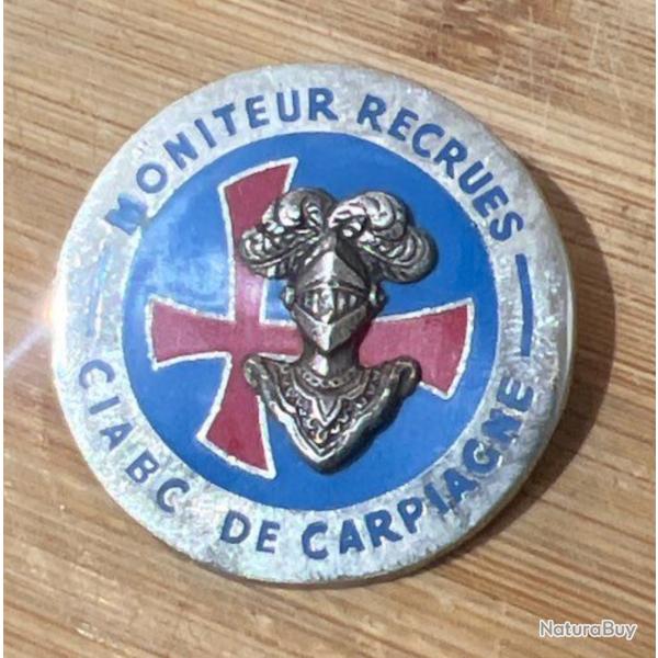 Insigne brevet moniteur recrues CIABC de carpiagne