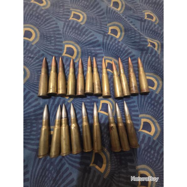 Vend anciens balles 8mm lebel