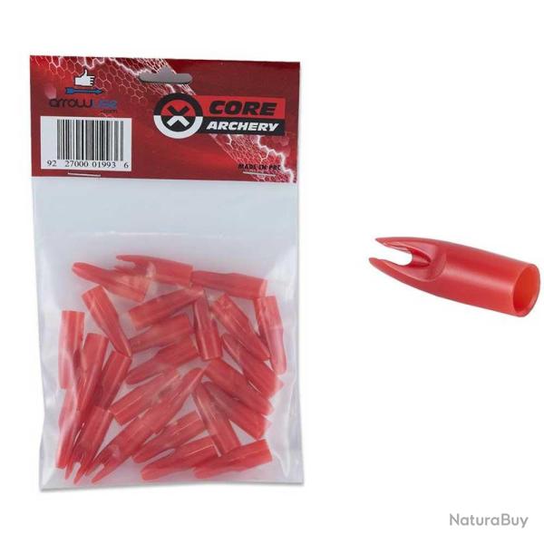 25 Encoches Recreation pour fl�ches 7 mm Rouge