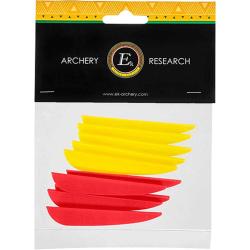 Plumes 3 pouces pour fl&egrave;ches fibre (10 pi&egrave;ces)