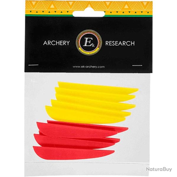 Plumes 3 pouces pour fl�ches fibre (10 pi�ces)