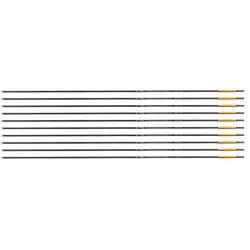 Fl&egrave;che Avalon Tyro 4.2 en carbone (nouvelles) 30" 800 1 plume orange 2 plumes blanches