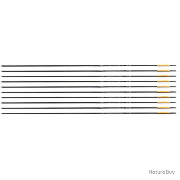 Fl�che Avalon Tyro 4.2 en carbone (nouvelles) 30" 800 1 plume orange 2 plumes blanches