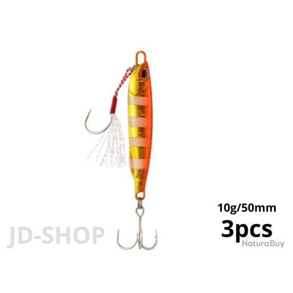 Jig Pour La P�che En Mer 3pcs Gold 10g 50mm
