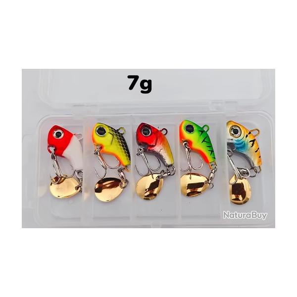 Spintail Leurre a palette 5pcs 7g avec boite